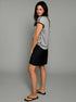 The Relaxed Tee - Black / Grey Texture